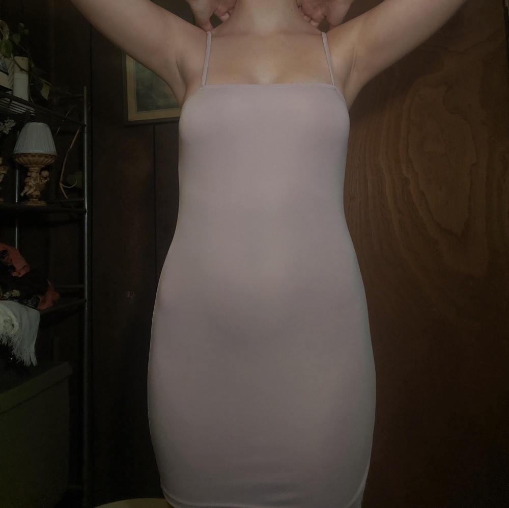 Light Purple Hem Cami Dress - Picture 3 of 5